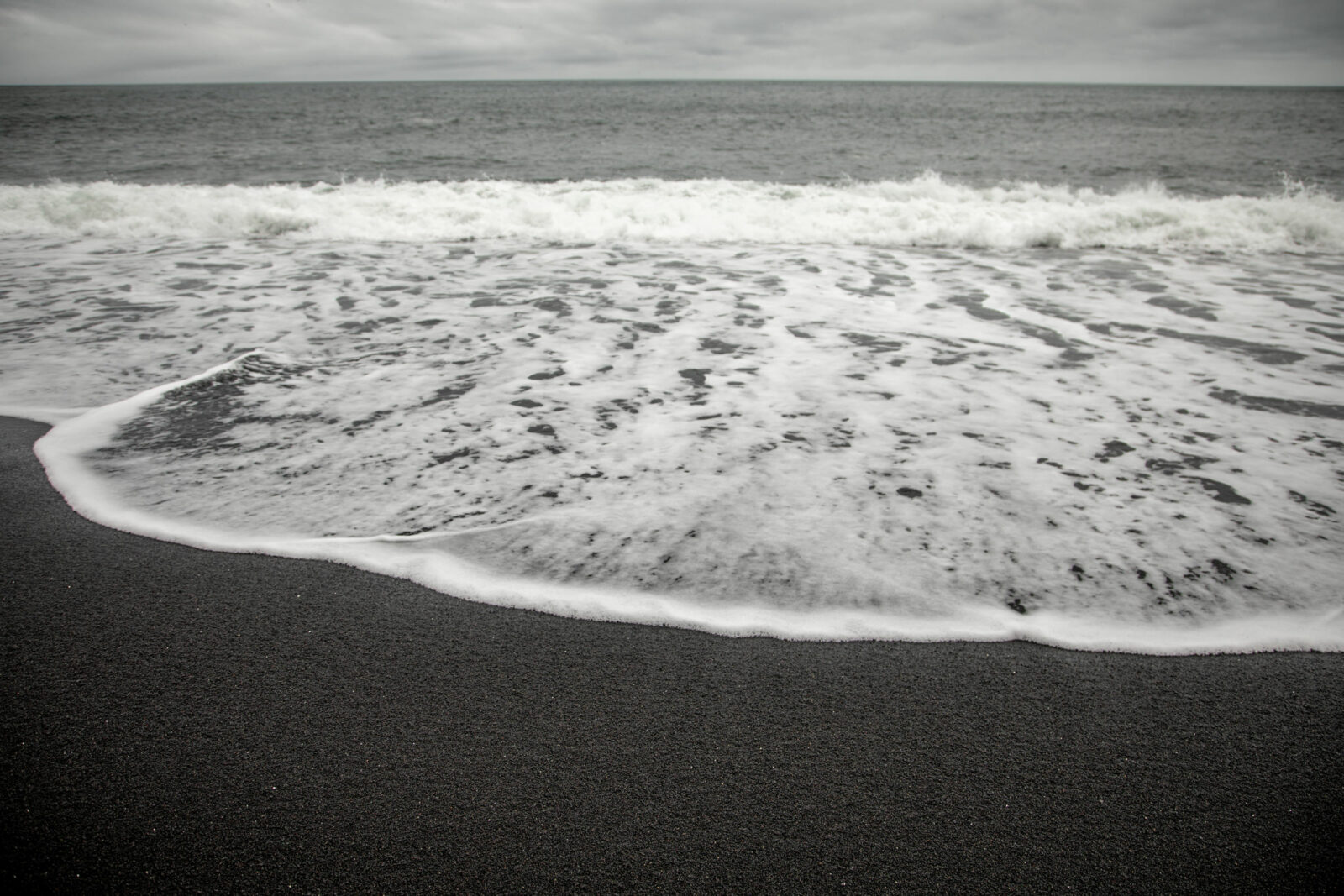 Island schwarzer Sand