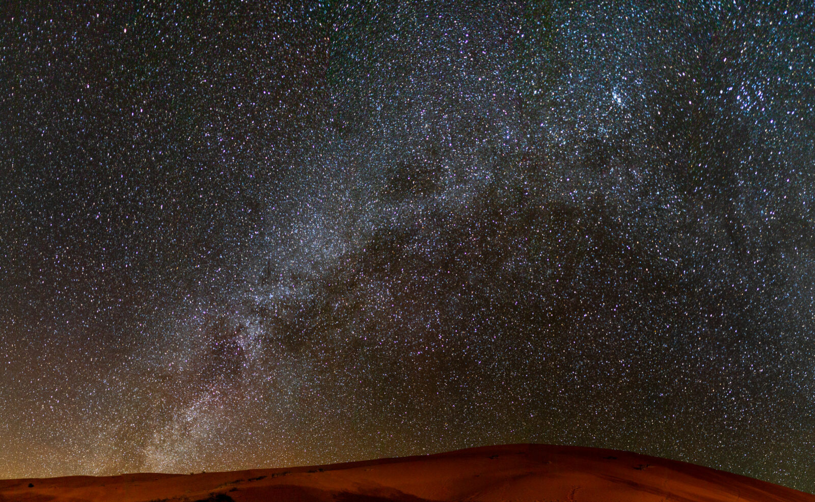 sternenhimmel über sahara wüste