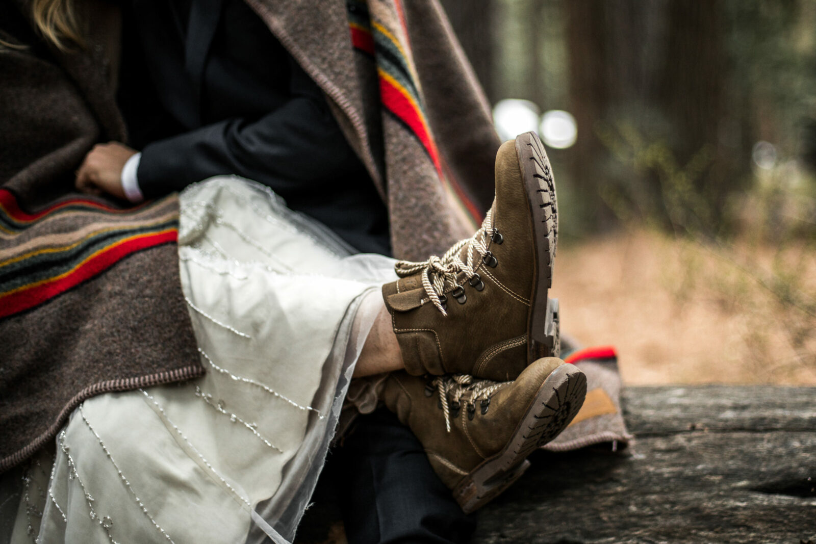 Elopement in hiking boots