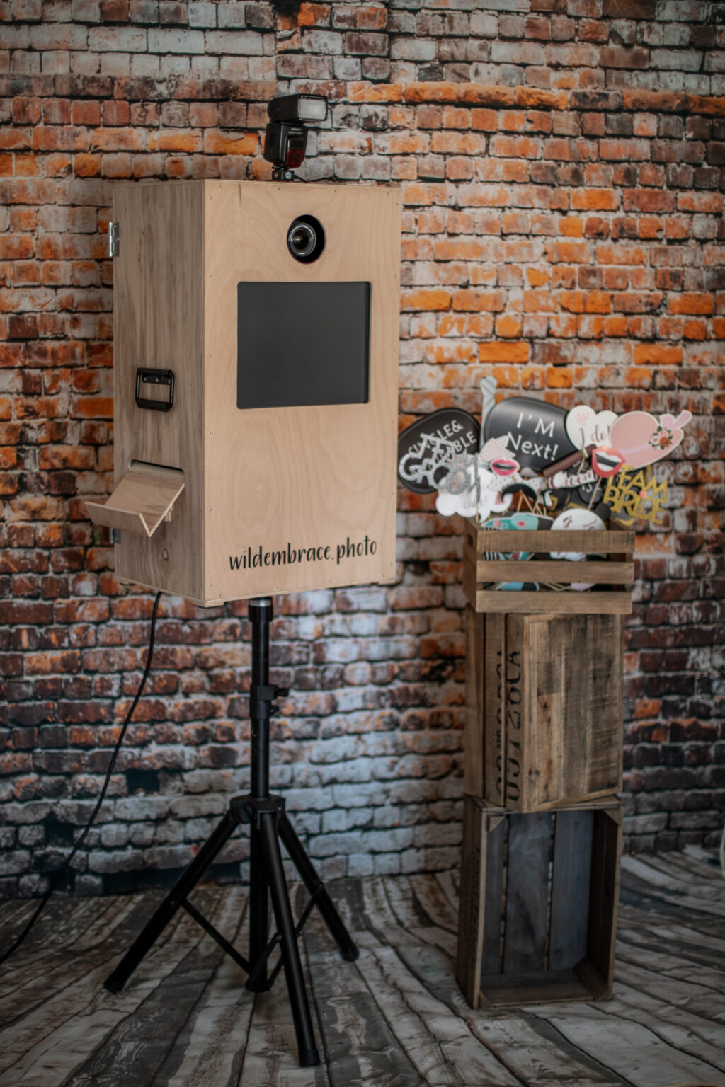 wooden photo booth in vorarlberg austria