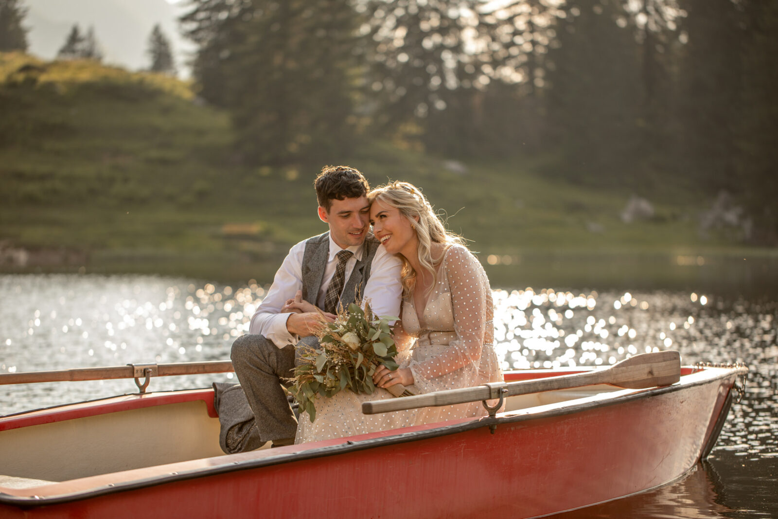mountain lake elopement wedding austria