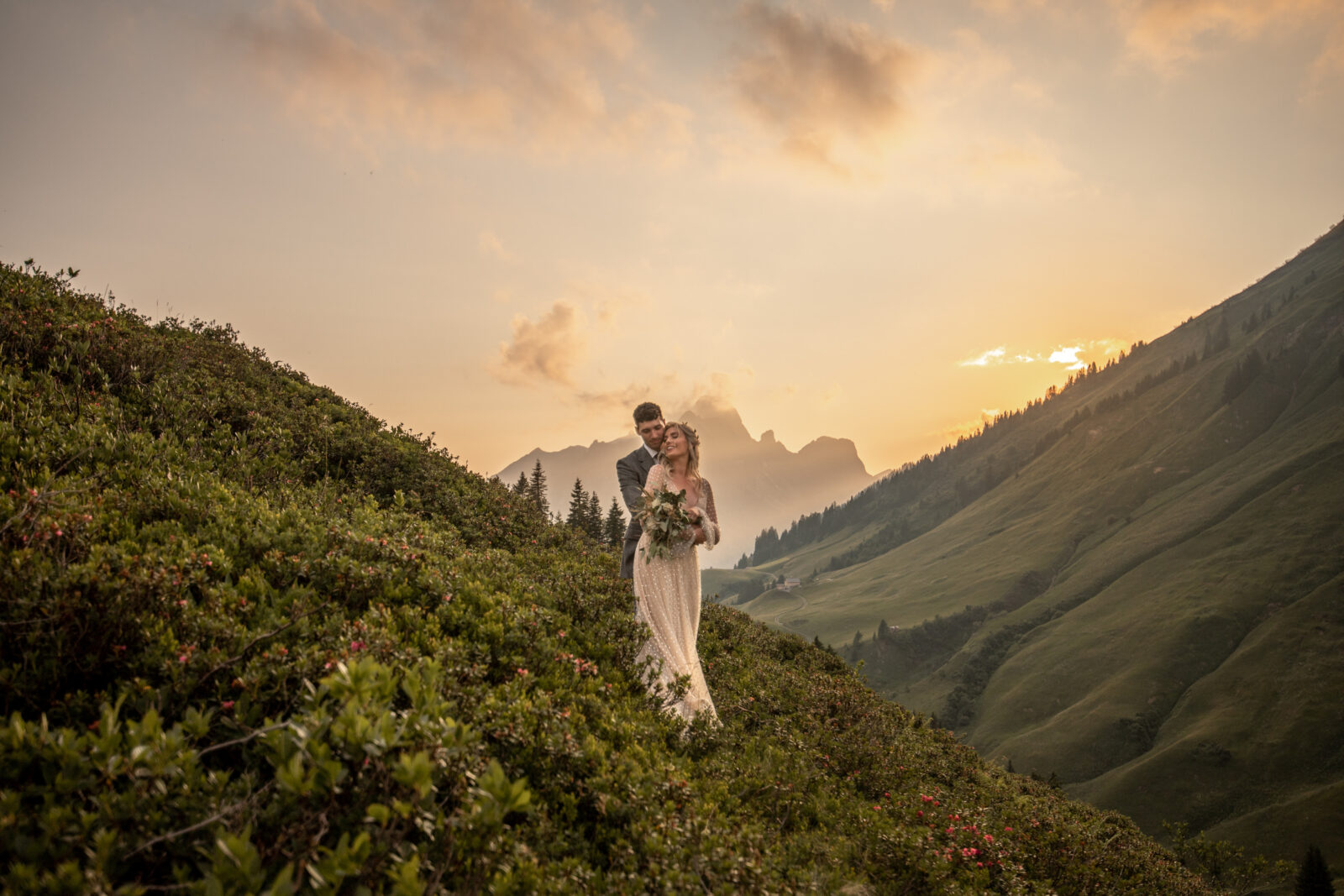 Hochzeit zu zweit in den Alpen