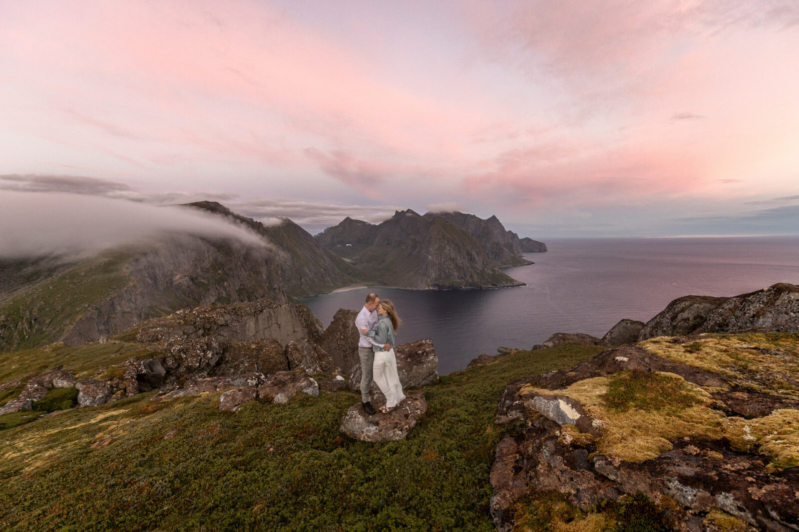 Engagement photos Norway on the Lofoten Islands