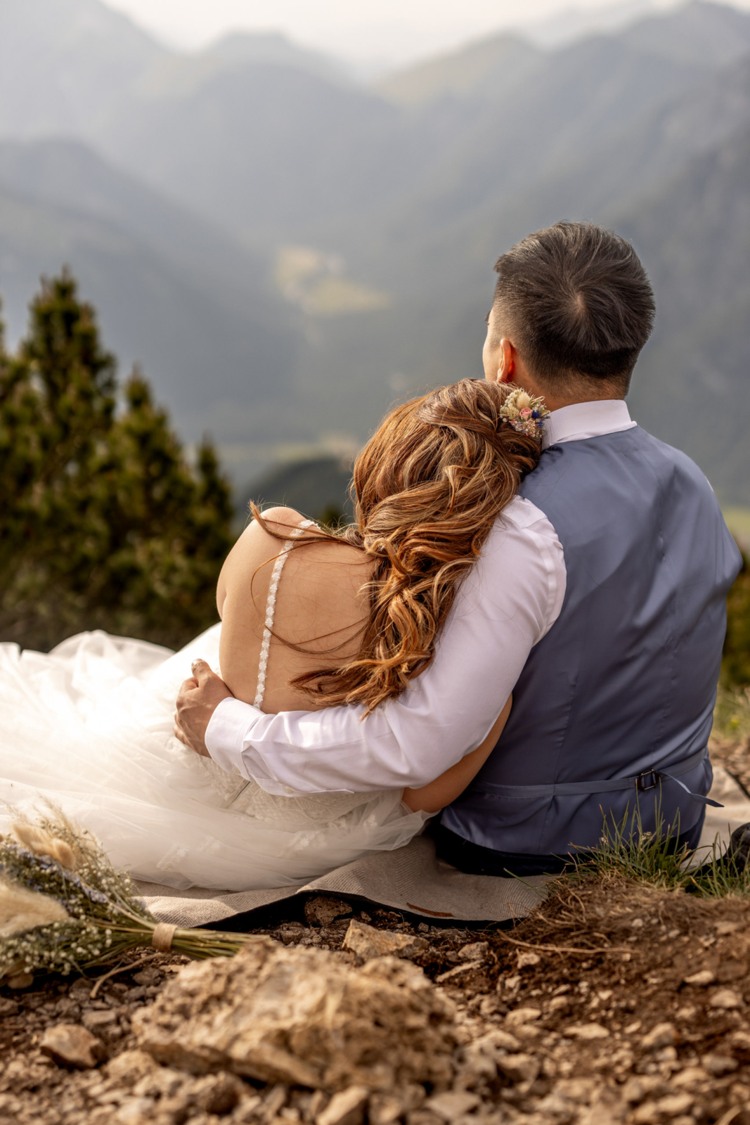 Mountain wedding in tyrol austria