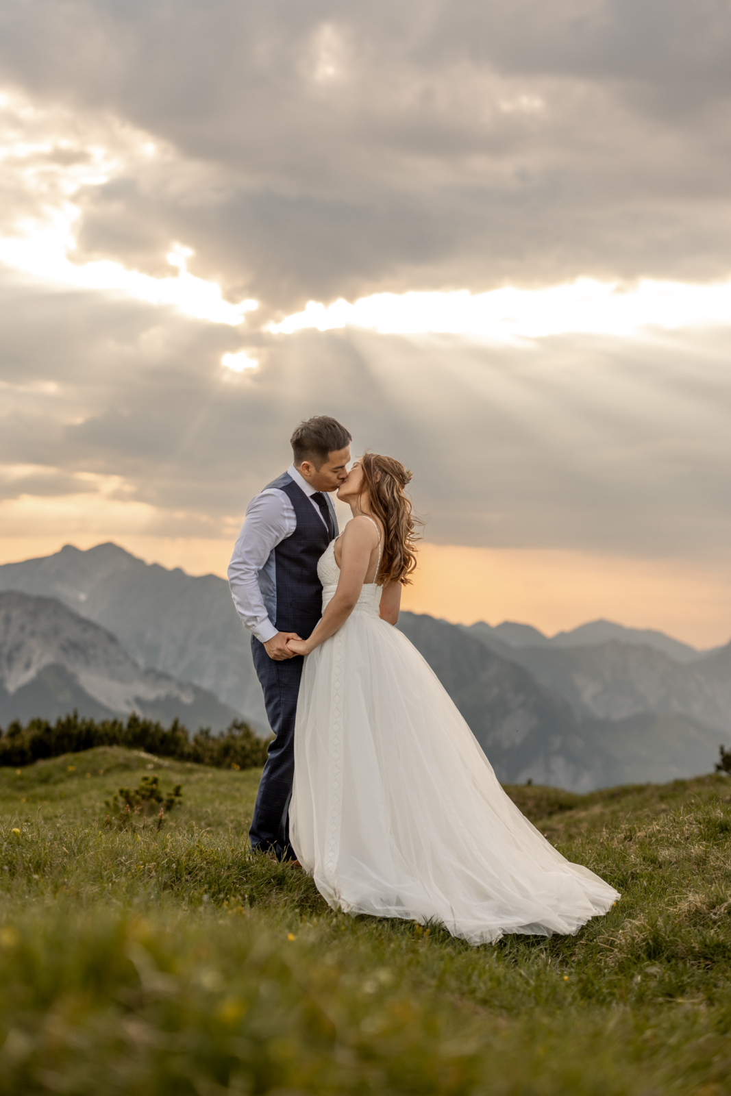 wedding on a mountain in austria