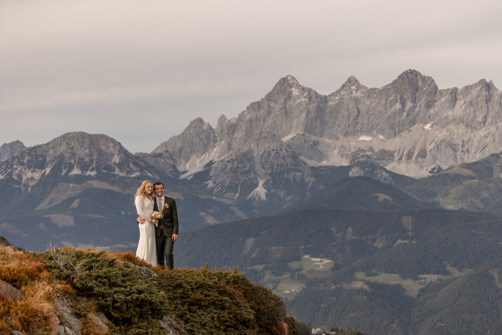 elopement in the alps with family