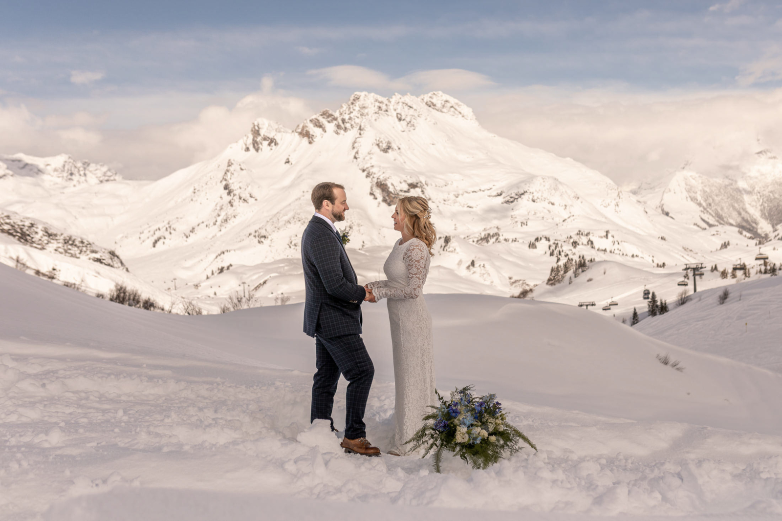 beautiful winter wedding in Austria