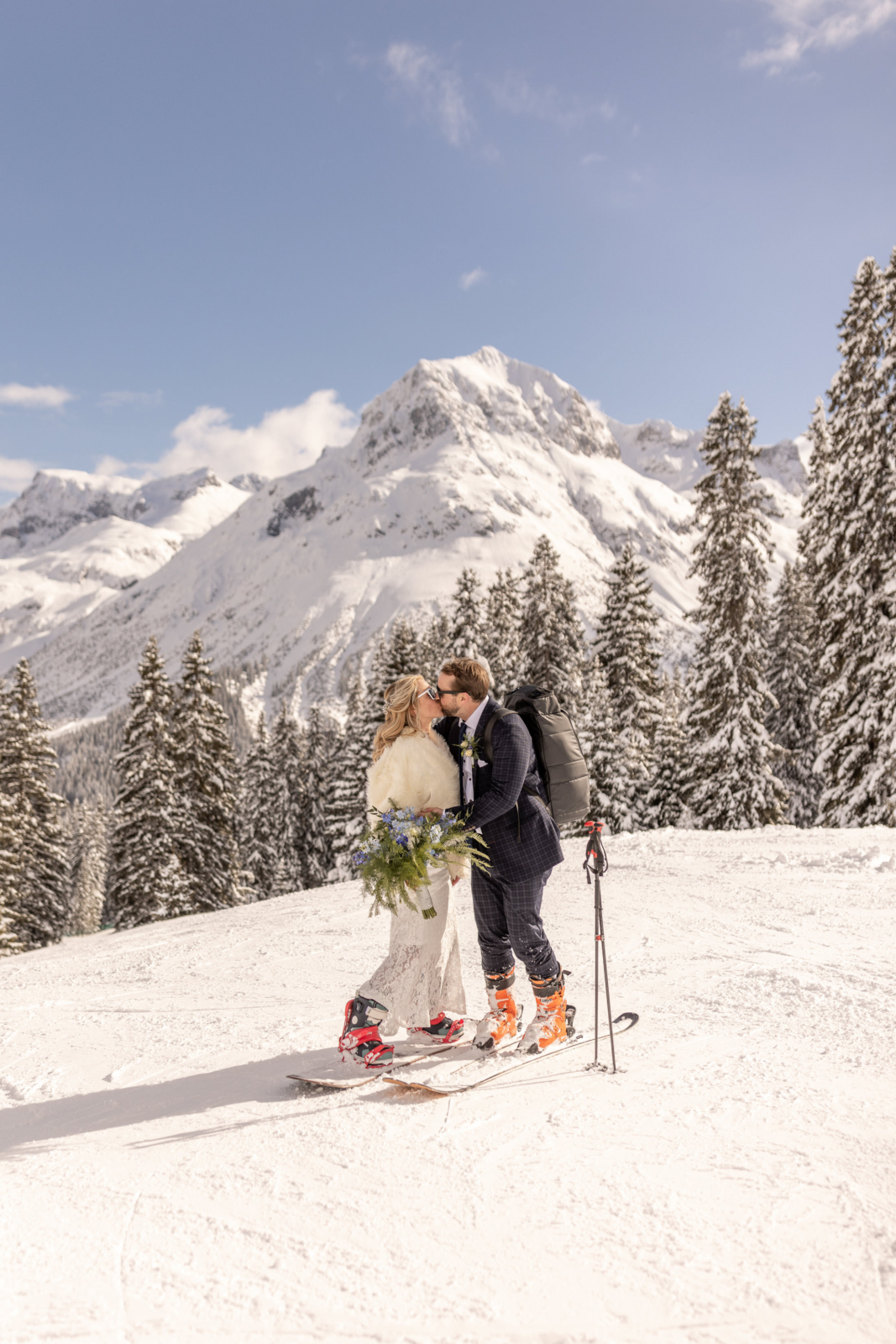adventurous ski elopement in Lech am Arlberg