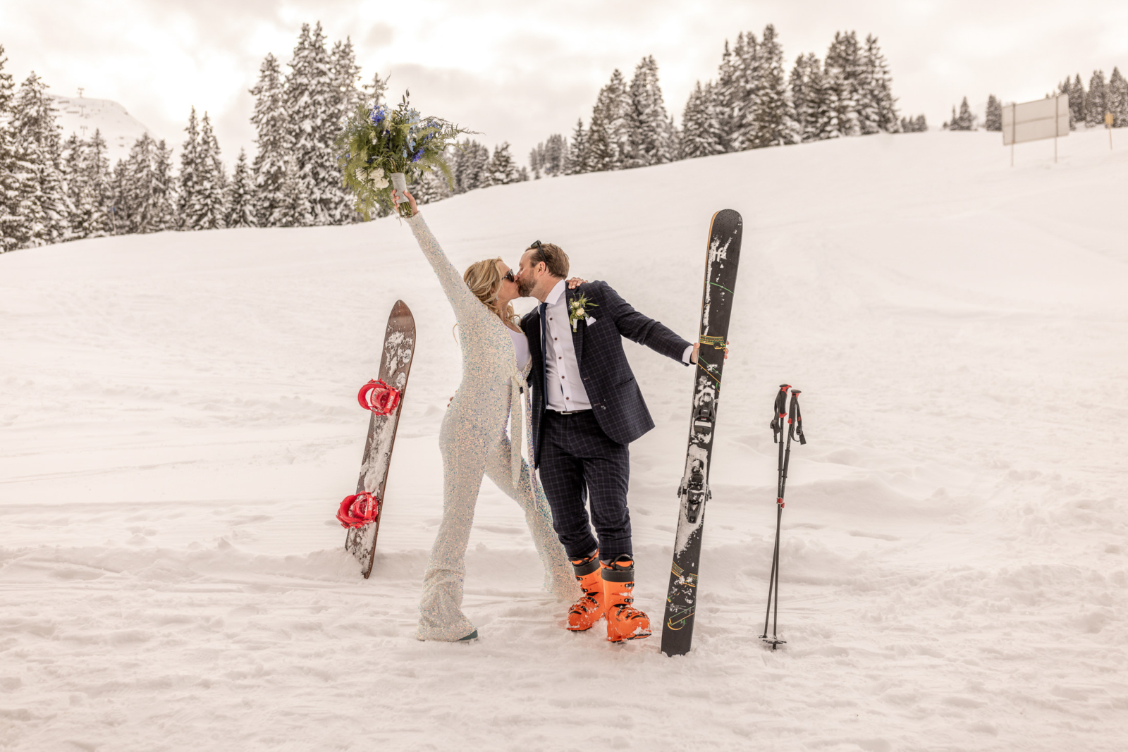 Winter Elopement Wedding in the Austrian Alps