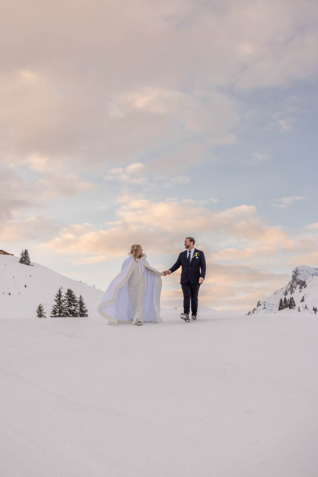 winter wedding in Lech am Arlberg