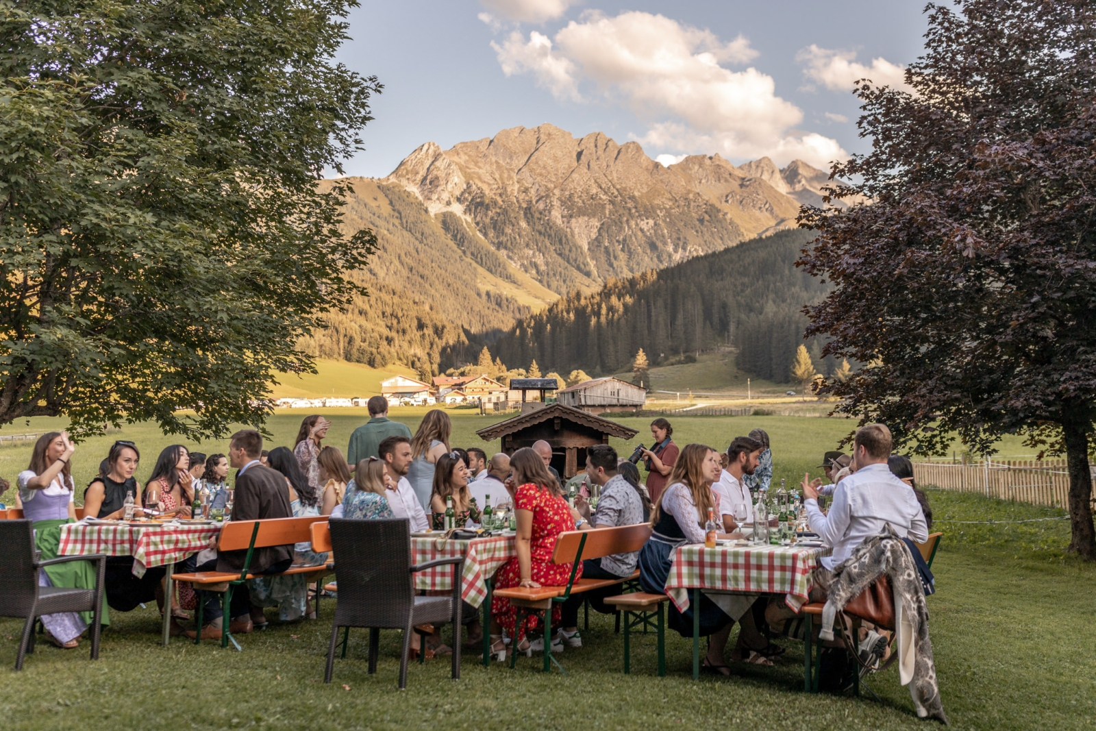 get together in the Austrian Mountains