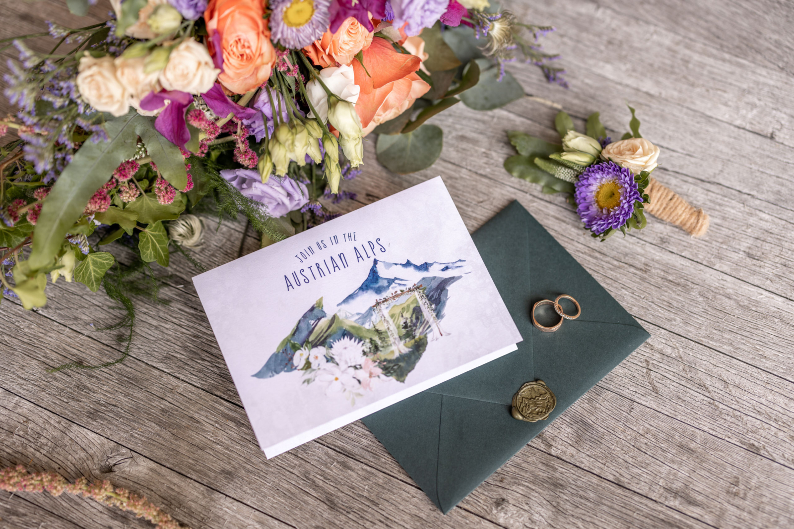 Invitation to the Destination Wedding in the Mountains in Austria