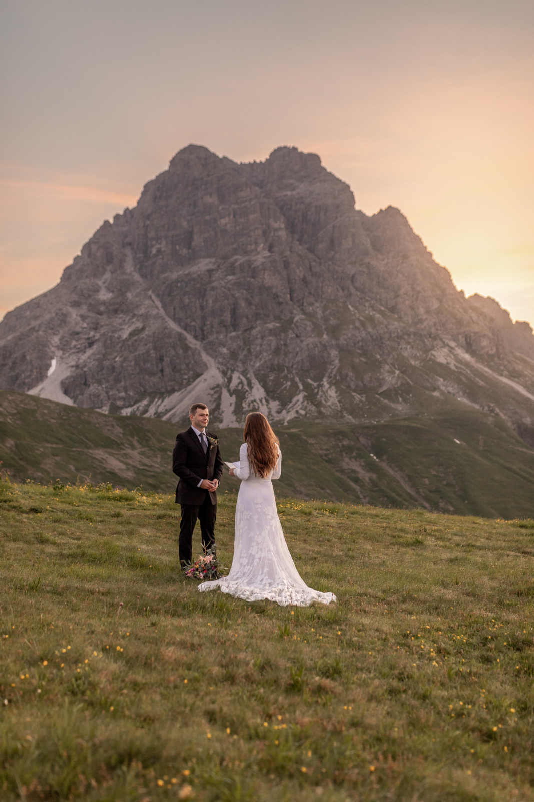 mountain wedding in the Alps