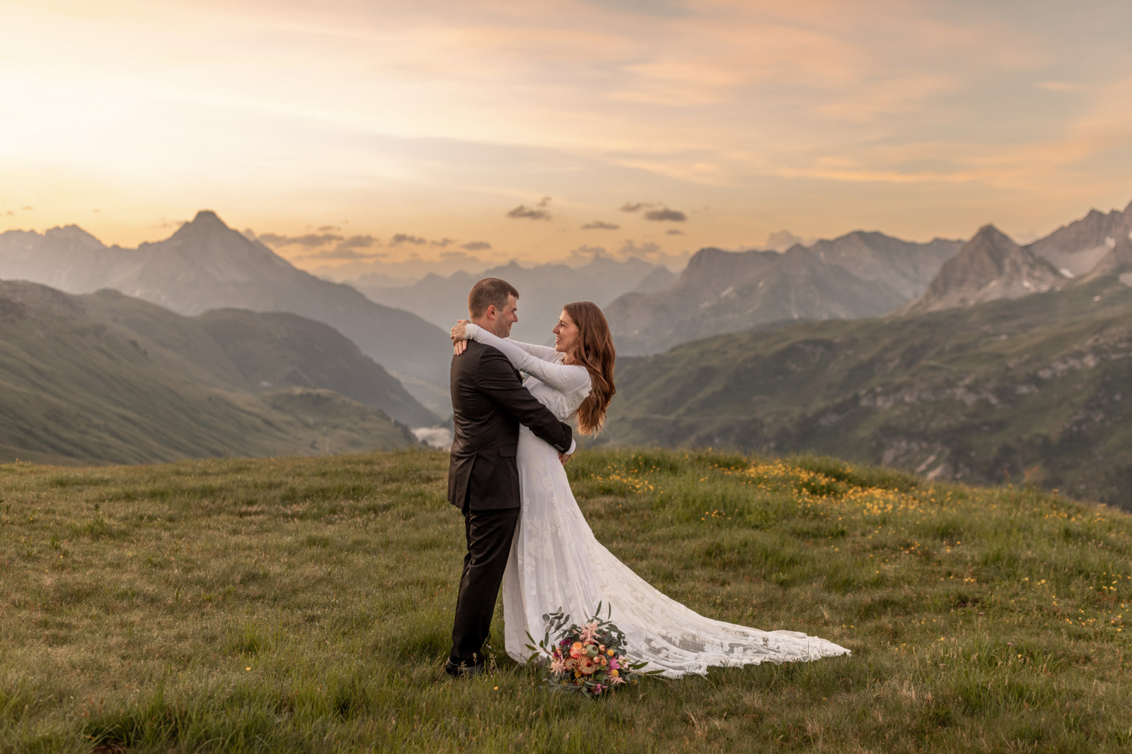 romantic mountain elopement