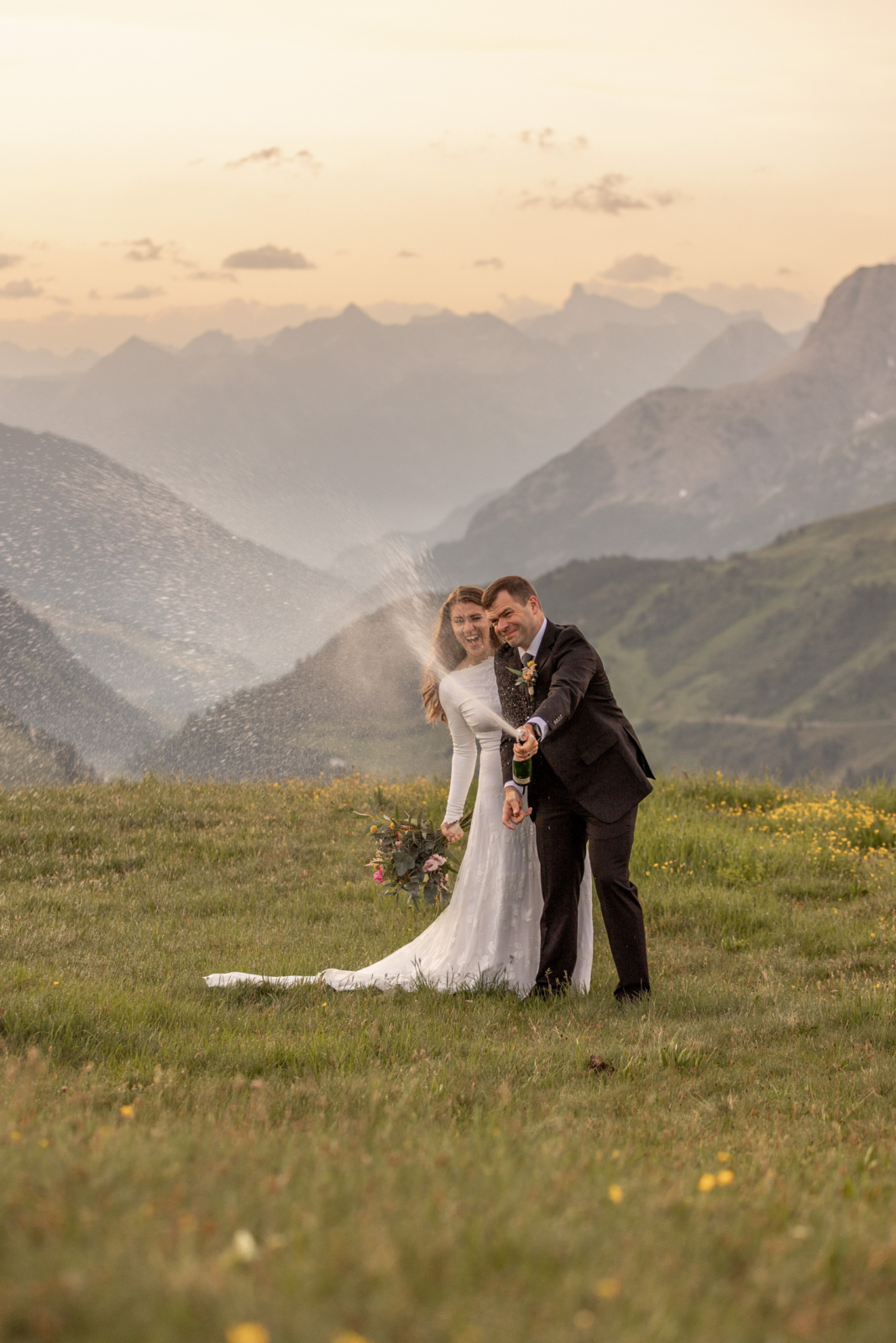 celebrating the Mountain Wedding in Austria