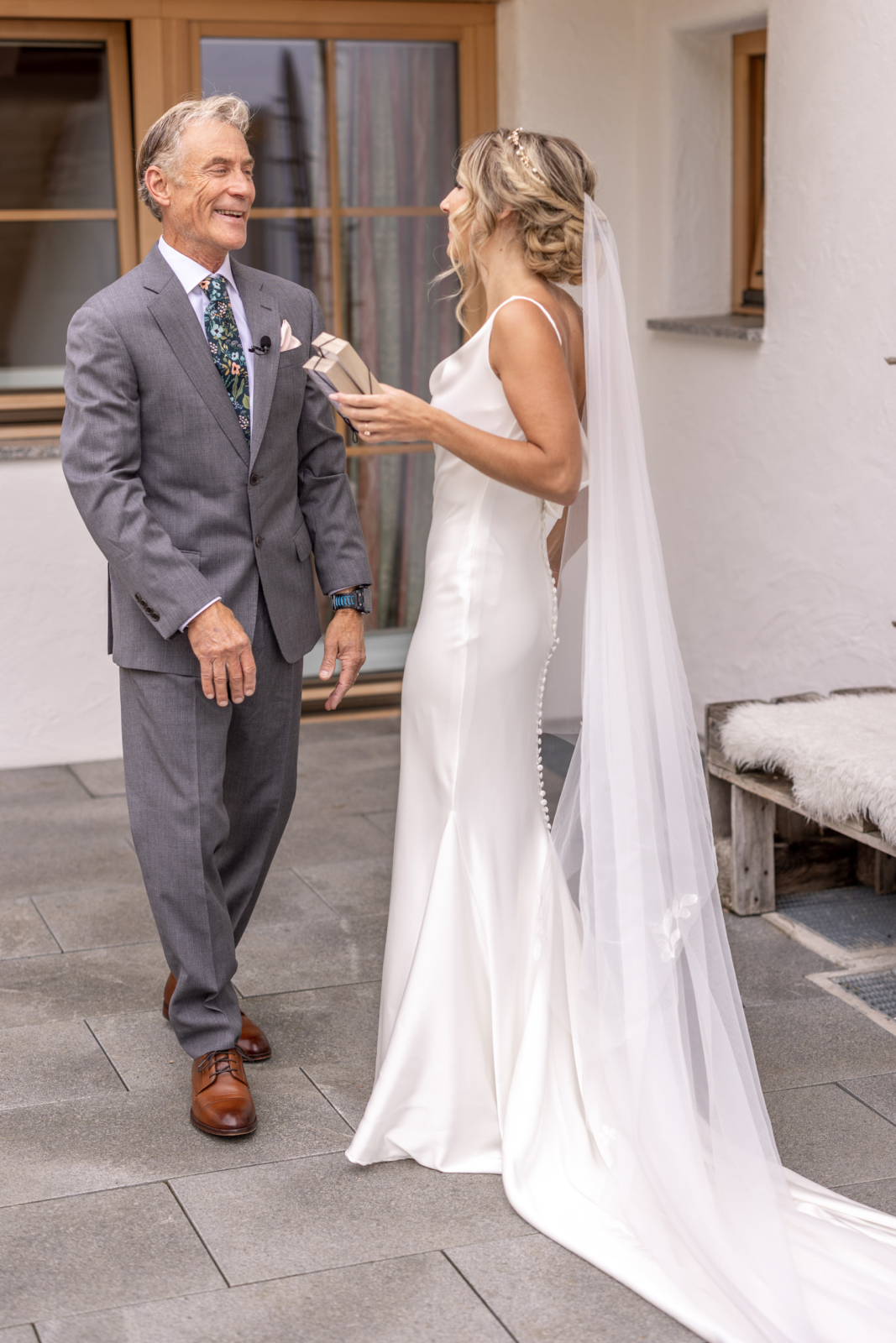First Look with the father of the bride