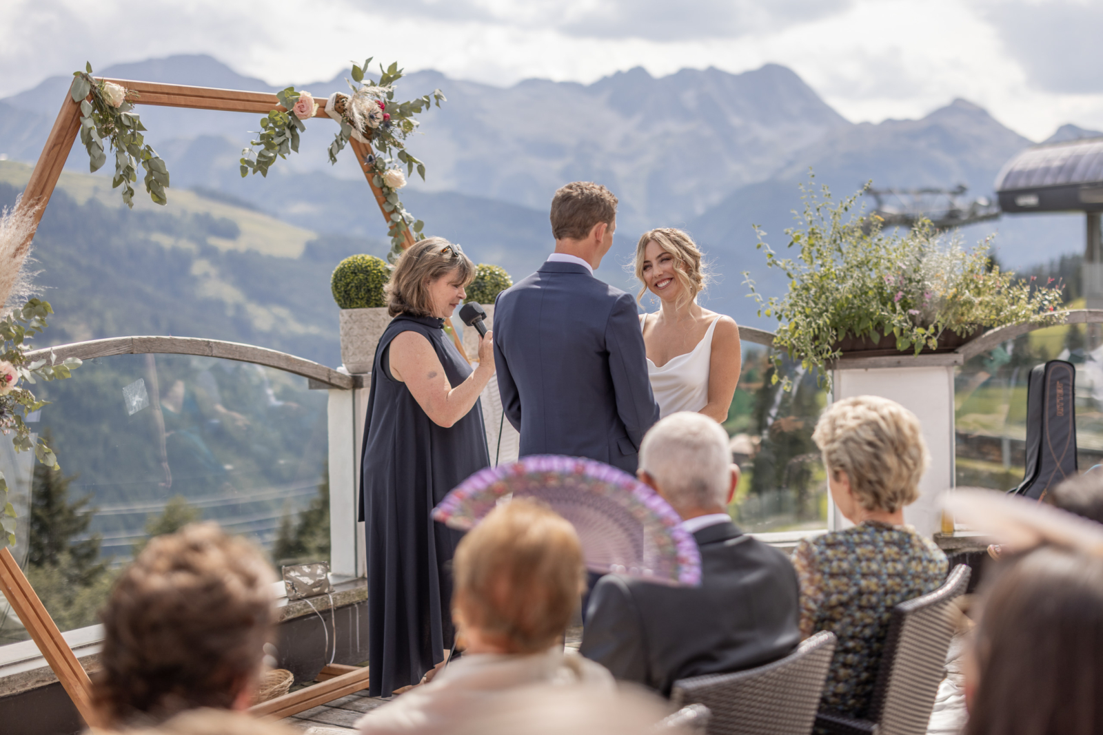 wedding ceremony in the mountains