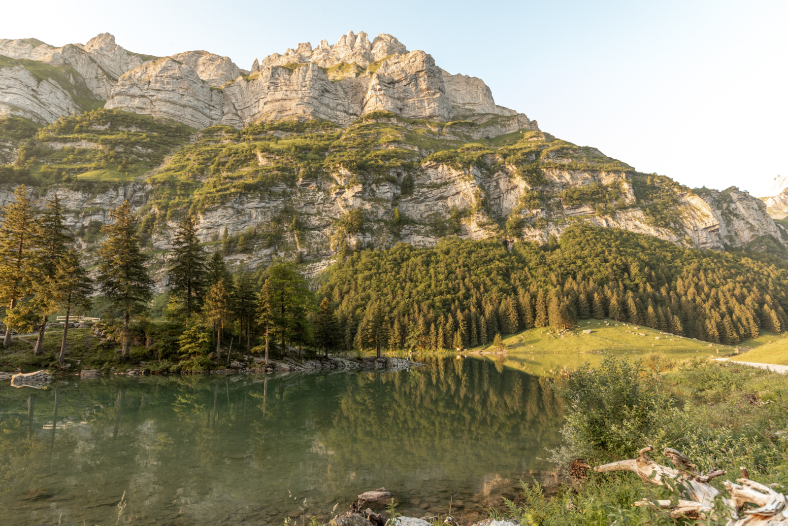Lake Seealpsee in Switzerland